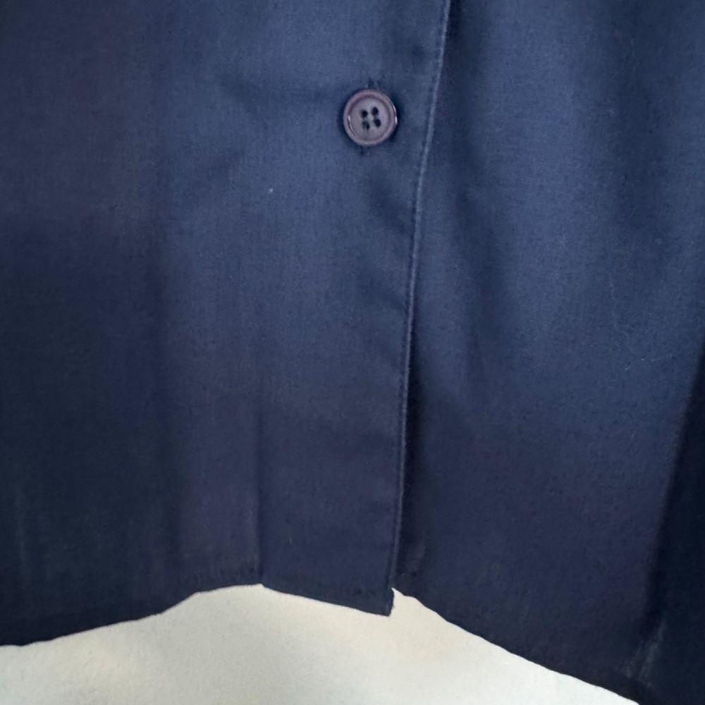 Cabin Creek Button Down Navy Blue Shirt with Collar and shirt pockets - Picture 10 of 14